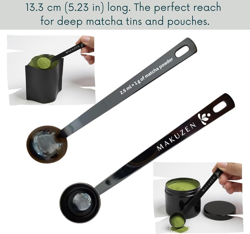 Makuzen Matcha Measuring Spoon 1g for a perfect matcha serving size- 304 Stainless Steel Tea, Coffee Scoop, Chashaku Alternative, Matcha Accessories, Tea Ceremony - Image 4